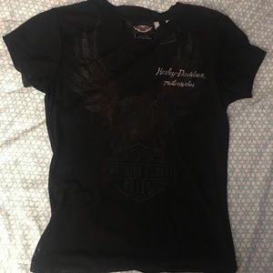 💘Sheer Black Harley Shirt - Size Small!💘